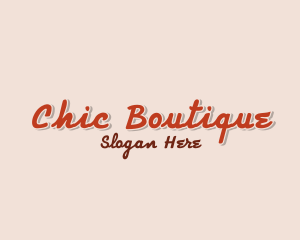 Chic Retro Shop logo design