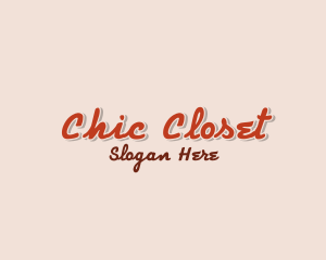 Chic Retro Shop logo design