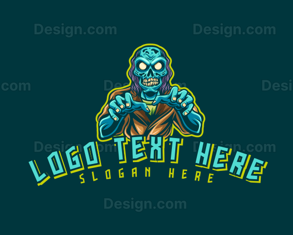 Terror Zombie Monster Logo