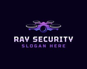 Drone Surveillance Security logo design