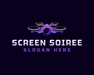 Drone Surveillance Security logo design