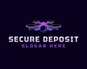 Drone Surveillance Security logo design