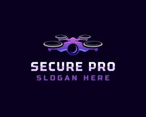 Drone Surveillance Security logo design