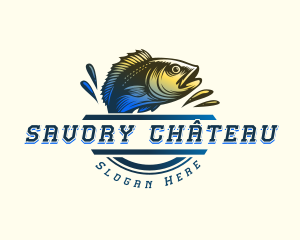 Seafood Ocean Fish logo design