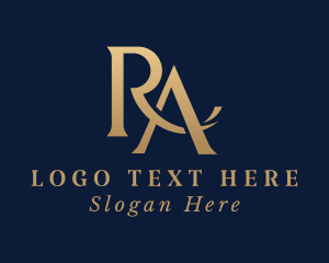 Corporate Firm Letter R & A logo