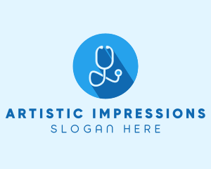 Medical Doctor Stethoscope logo design