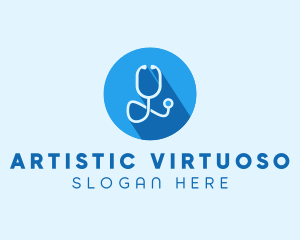 Medical Doctor Stethoscope logo design