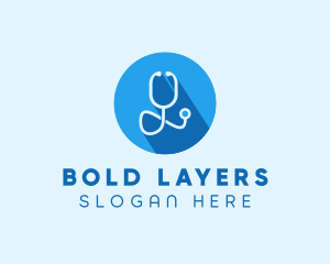 Medical Doctor Stethoscope logo design