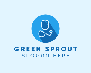 Medical Doctor Stethoscope logo design