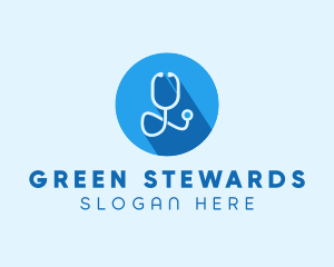 Medical Doctor Stethoscope logo design