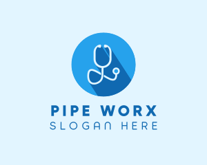 Medical Doctor Stethoscope logo design