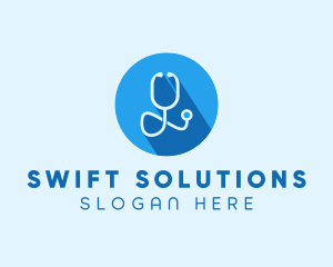 Medical Doctor Stethoscope logo design