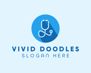 Medical Doctor Stethoscope logo design