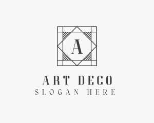 Retro Classic Art Deco logo design