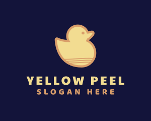 Yellow Cute Duckling logo design