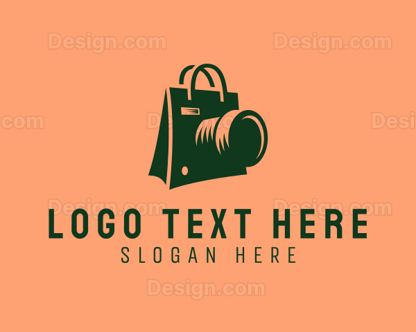 Camera Shopping Bag Logo