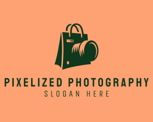 Camera Shopping Bag  logo design