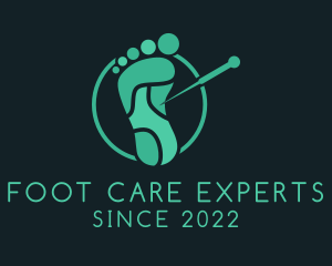 Foot Acupuncture Treatment  logo design