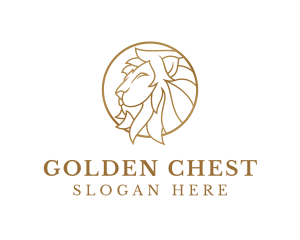 Luxury Lion Animal logo design