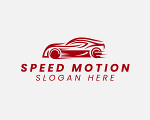 Red Sports Car Race logo design