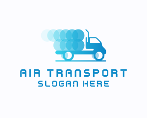 Blue Truck Transportation logo design