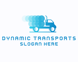 Blue Truck Transportation logo design