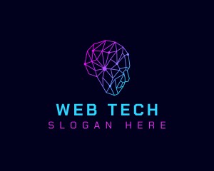 Cyber Tech Human logo design