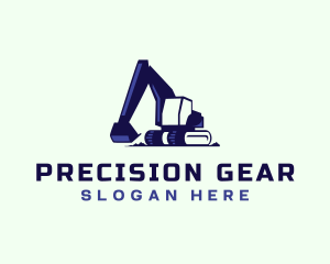 Backhoe Excavator Equipment logo