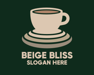 Beige Coffee Cup logo