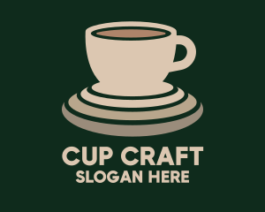 Beige Coffee Cup logo