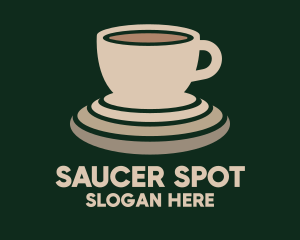 Beige Coffee Cup logo design