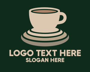 Beige Coffee Cup logo