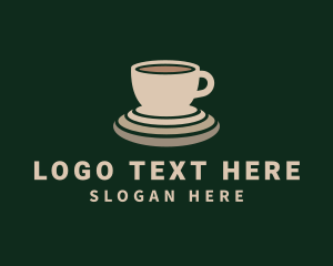 Beige Coffee Cup logo