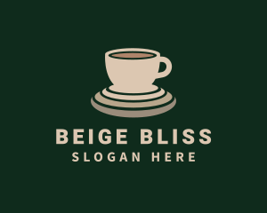 Beige Coffee Cup logo design