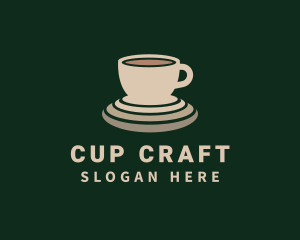 Beige Coffee Cup logo design