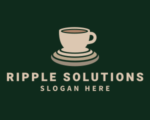 Beige Coffee Cup logo design