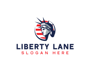 America Statue of Liberty logo design