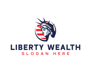 America Statue of Liberty logo design