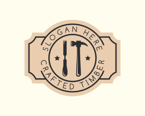 Chisel Hammer Tools logo design