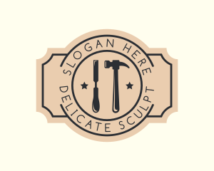 Chisel Hammer Tools logo design