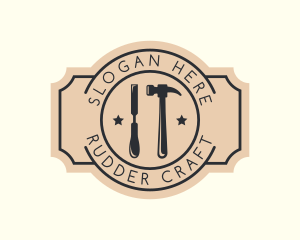 Chisel Hammer Tools logo design