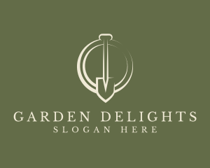 Gardening Digging Shovel logo design