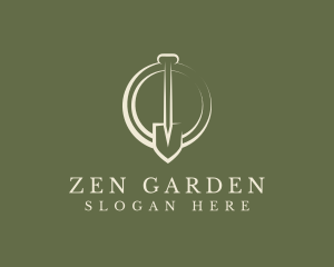 Gardening Digging Shovel logo design