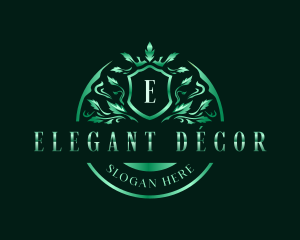 Elegant Floral Crest logo design