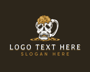 Skull Beer Mug logo