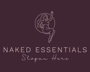 Feminine Erotic Lady  logo design