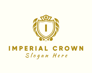 Premium Crown Badge logo design