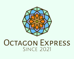 Octagon Star Kaleidoscope  logo design