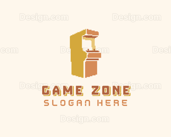Pixel Arcade Gaming Logo