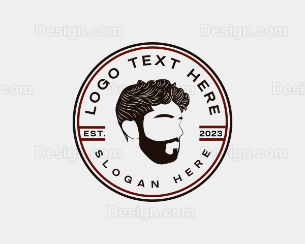 Barbershop Man Beard Logo